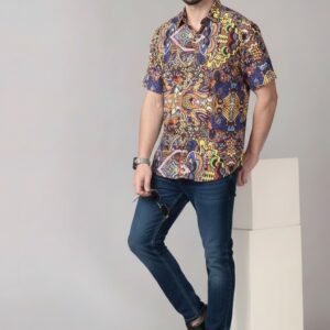 Men's Cotton Mosaic Shirt